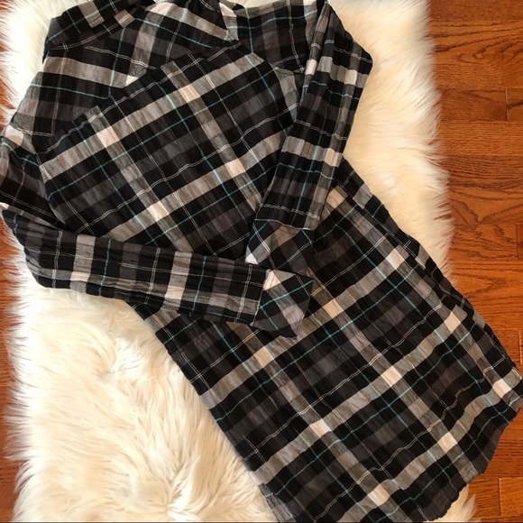 Patagonia Plaid Waist Tie Dress Size Small - Picture 2 of 5